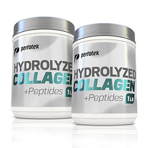 2 Pack of  Hydrolyzed Collagen with Peptides 16 oz