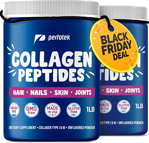 2 Pack of  Hydrolyzed Collagen with Peptides 16 oz