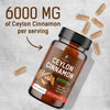 Perfotek Ceylon Cinnamon Capsules - 6000 mg, 240 Count - Joints, Antioxidant Support - Gluten Free, Non GMO, Non Irradiated, Keto and Vegan Friendly
