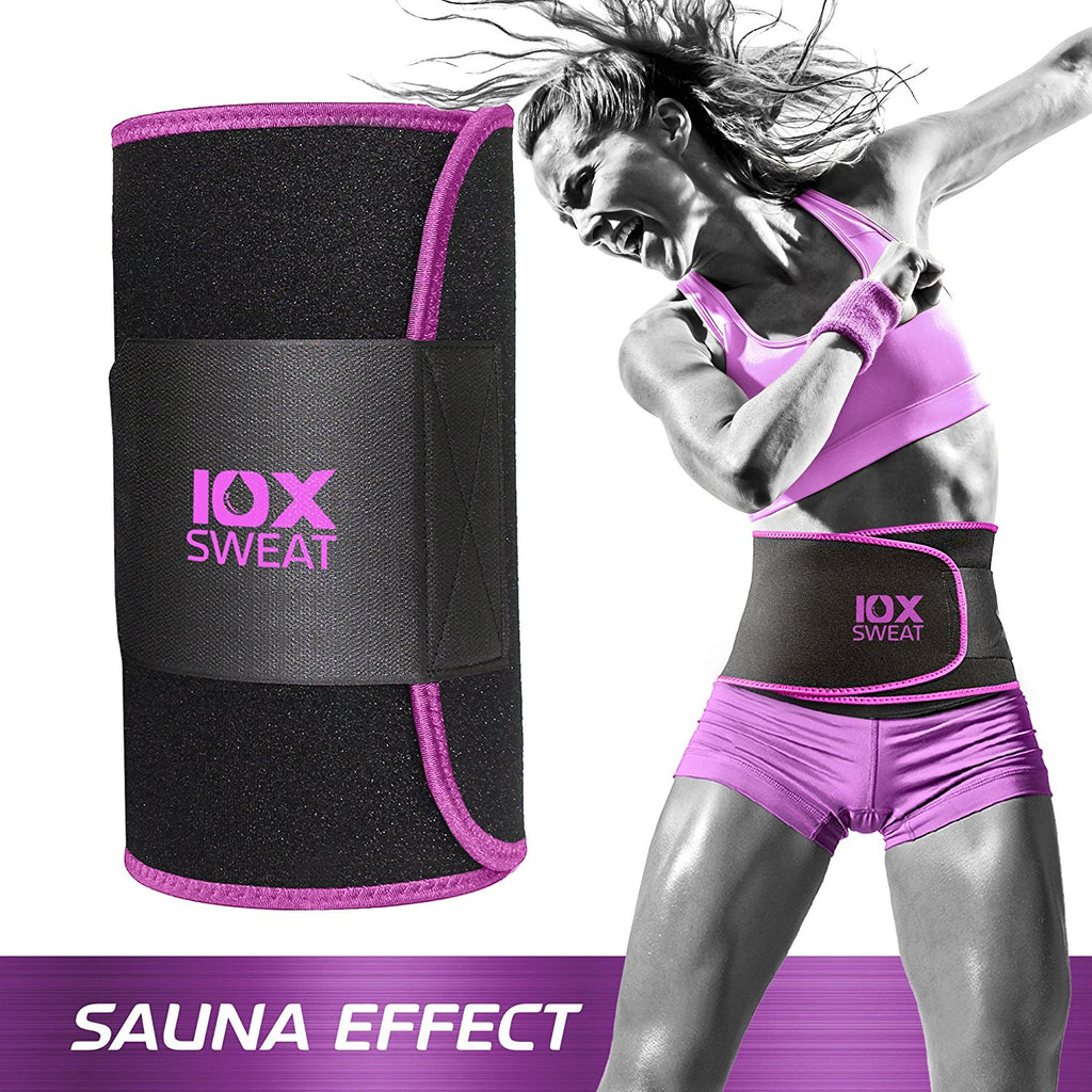  Perfotek Waist Trainer for Women Lower Belly - Waist Trimmer  Belt Sauna Tummy Toner Low Back and Lumbar Support with Sauna Suit Effect  (Medium Pink) : Sports & Outdoors