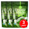 3 Pack Organic Matcha Green Tea Powder (4 Oz) - 100% Pure Matcha for Smoothies Latte and Baking Easy to Mix